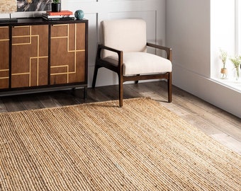 Natural Jute Rug Jute Braided Rug 8X10 Bohemian Jute Rug Rectangular Jute Rug Boho Decor Rug Jute Area Rug Square Jute Rug Custom Size Rugs