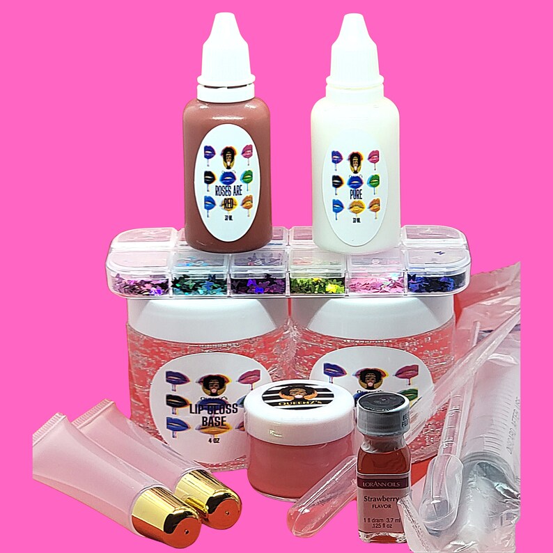Lip Gloss Starter Kit Lip Gloss Kit Versagel Lip Gloss Etsy