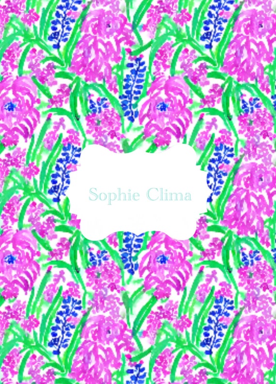 Preppy spring flowers watercolor, watercolor pattern, floral print
