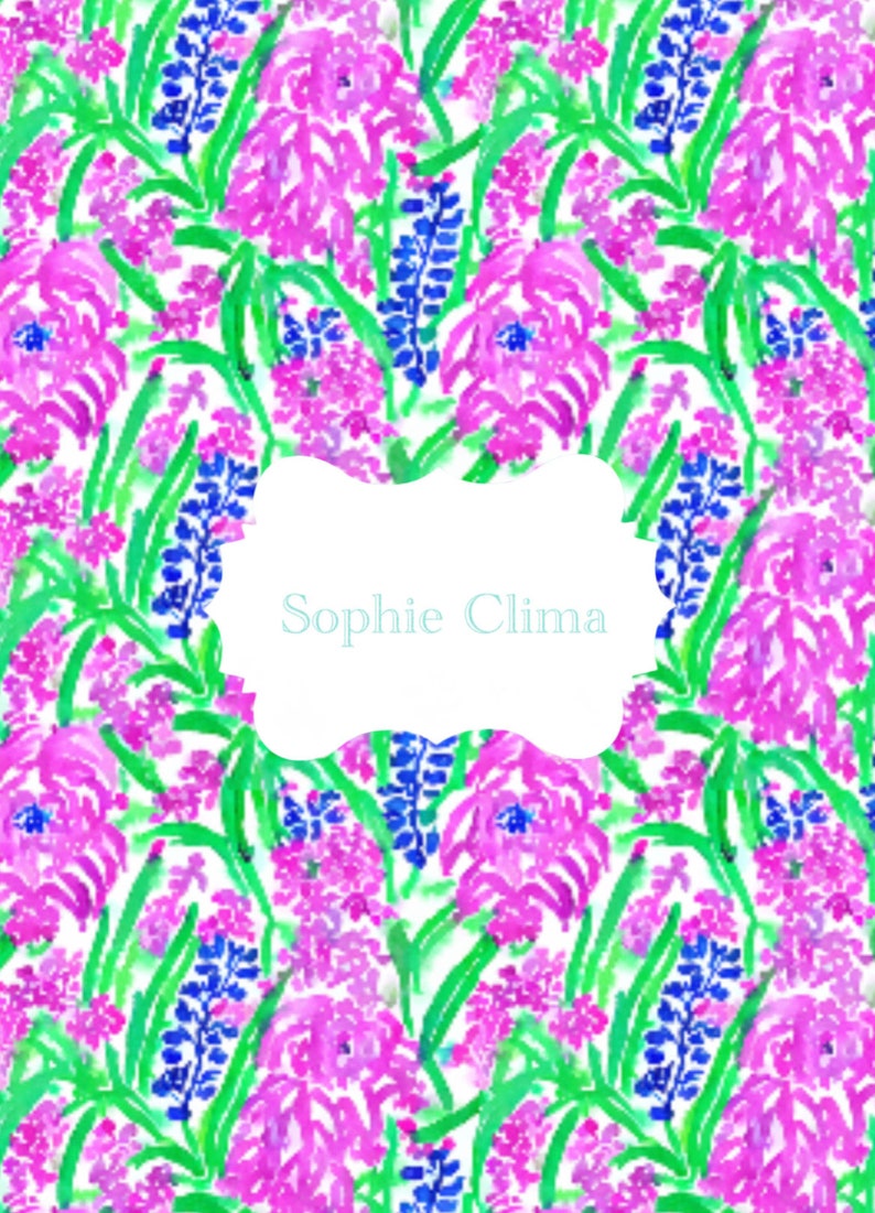 Preppy Spring Flowers Watercolor, Watercolor Pattern, Floral Print - Etsy