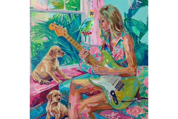 The rehearsal, grandmillennial art, teen girl room decor