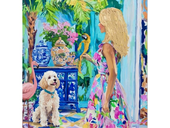 Grandmillennial art, Introduction, whimsical fine art