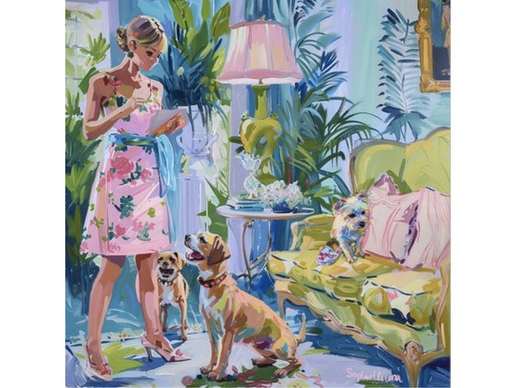 Grandmillennial art, The Case of a Missing Slipper, whimsical fine art