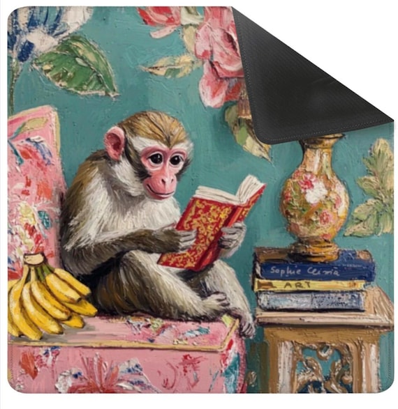 Reading monkey Mahjong Mat
