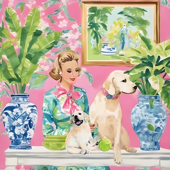 Grandmillennial art, This is my ball now!