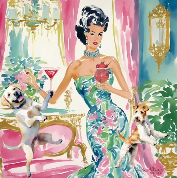 Grandmillennial art, Let’s dance