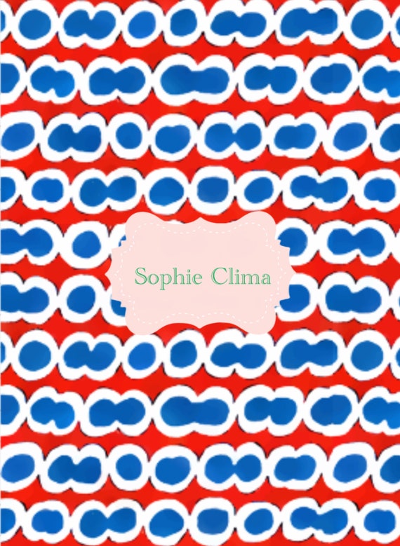 Preppy Blue, White & Red Dots Seamless Pattern - Commercial License