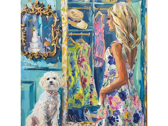 Grandmillennial art, Decisions, Decisions