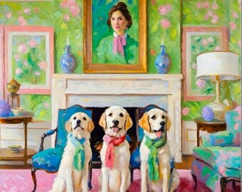 Play date, whimsical fine art