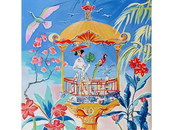 The Watch Tower, chinoiserie wall art
