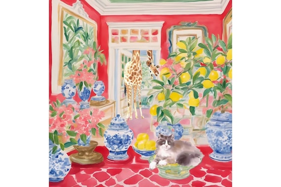 Grandmillennial art, Nobody is at home…