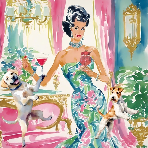 Grandmillennial art, Let’s dance