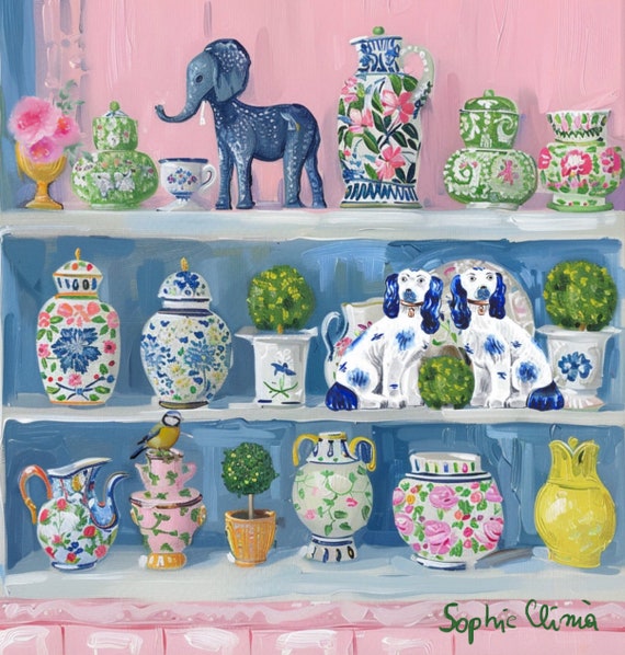 A sweet visitor, whimsical fine art