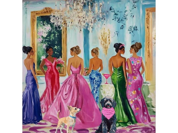 Grandmillennial art, Feeling underdressed, whimsical fine art