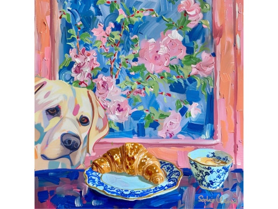 Grandmillennial art, Temptation, whimsical fine art