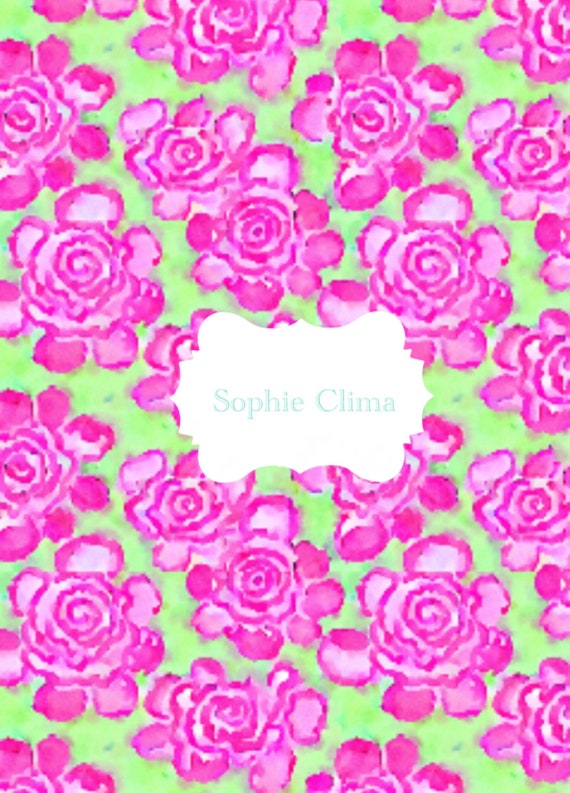 Pink cabbage, watercolor pattern, floral print