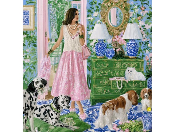 Whodunnit? Whimsical dogs art
