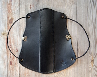 Protège-bras D’arc Cuir Marron – Style Viking, Taille M, Fait Main