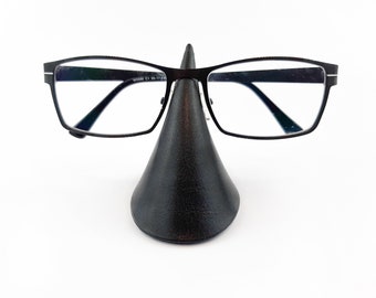 Handcrafted Glasses Holder like a Leather Nose - Unique Eyewear Display / Brillenhalter aus Leder "Ledernase"