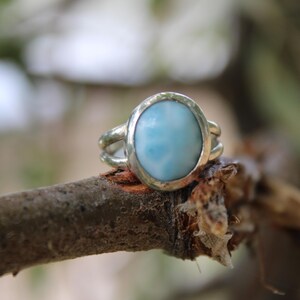 Larimar Sterling Silver Ring