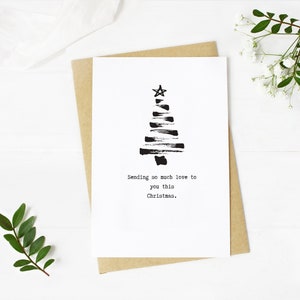 Zoveel liefde naar je sturen deze kerst | DIGITALE DOWNLOAD | Vakantie Sympathy Card | Verdriet met kerst | Denken aan je kaart