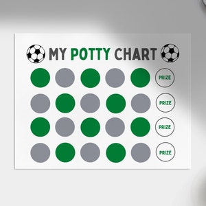 Fußball-Töpfchen-Training - sofortiger Download - Kleinkind-Toiletten-Training - zum Ausdrucken