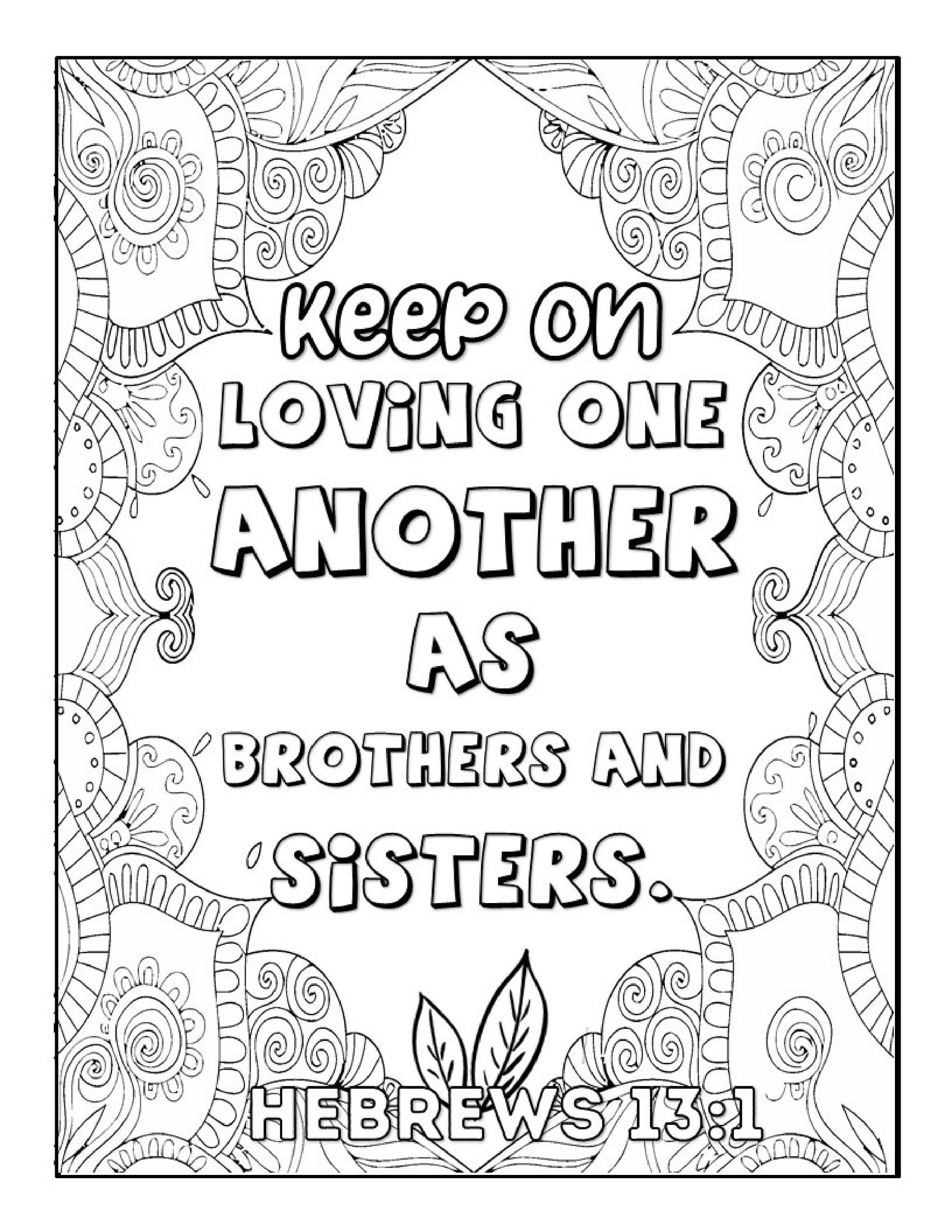 Coloring Book PagesAdult Bible Verse Coloring Pages Digital | Etsy