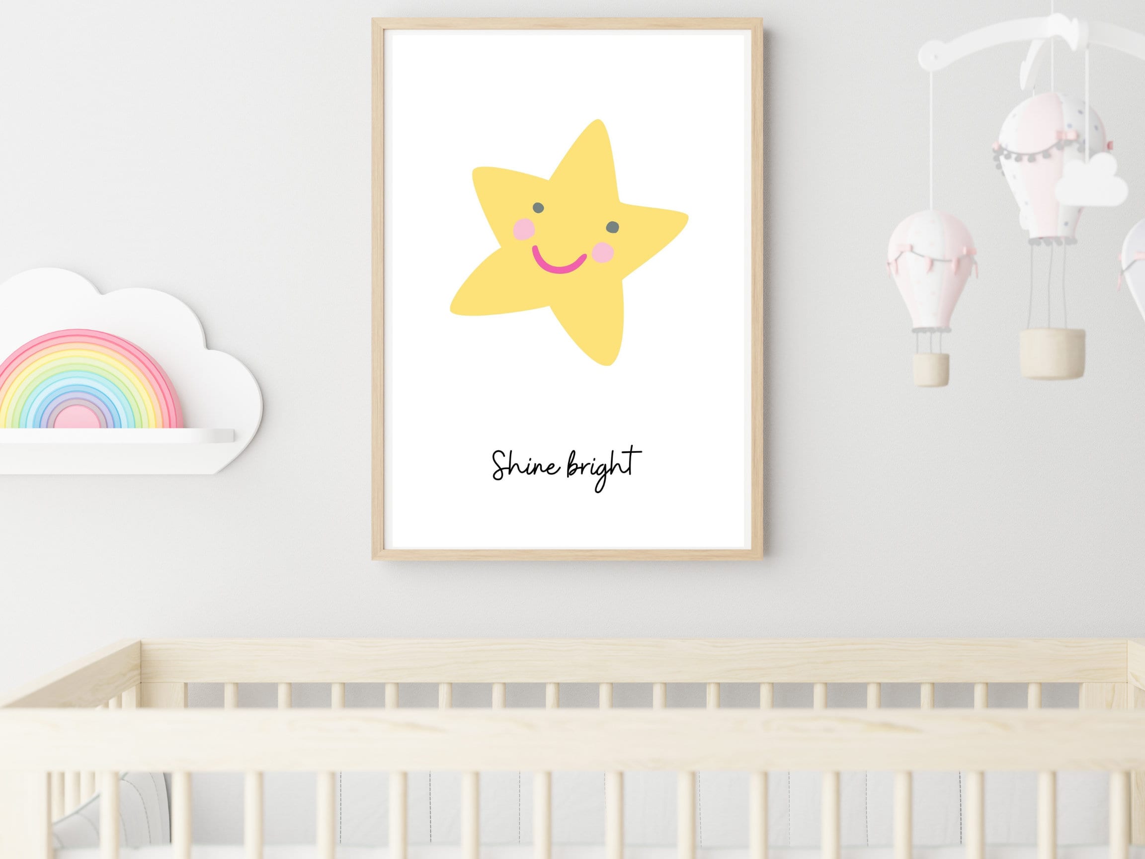 Nursery Wall Art Nursery Poster Printable Wall Art Happy | Etsy