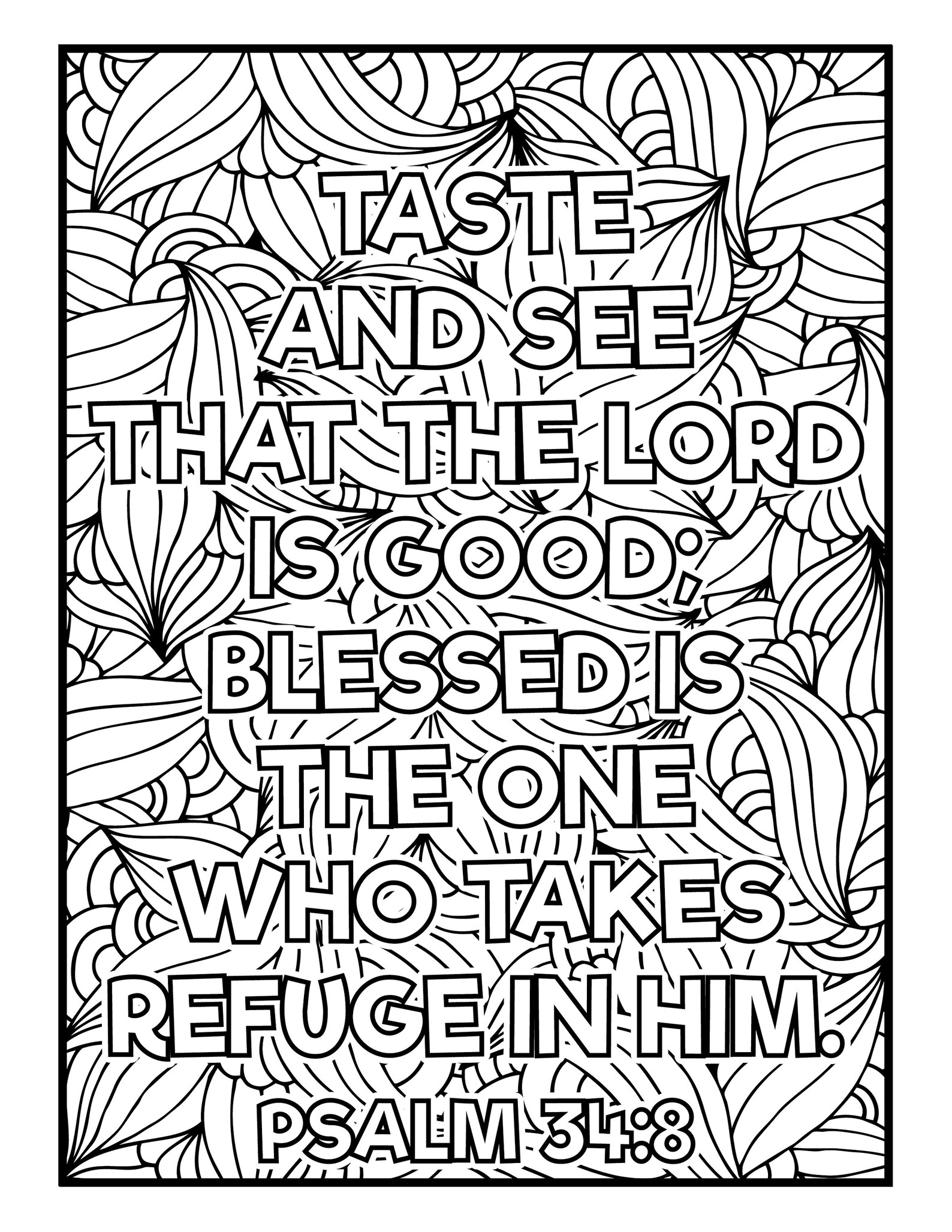 Ausmalbuchseiten christliche Bibelvers Ausmalseiten Digitale | Etsy