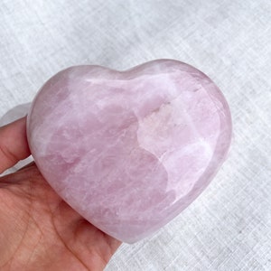 Large Heart Rose Quartz