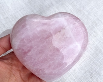 Large Heart Rose Quartz