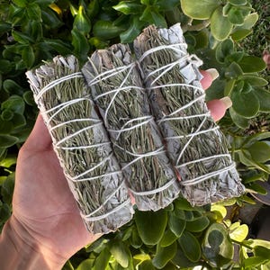 Rosemary and Sage Smudge Stick, Purification and Positive Energy Ritual Wands