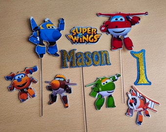 Personalised Superwings Cake Toppers