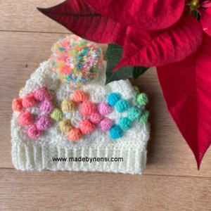 Bobbly Fun Hat Crochet Pattern