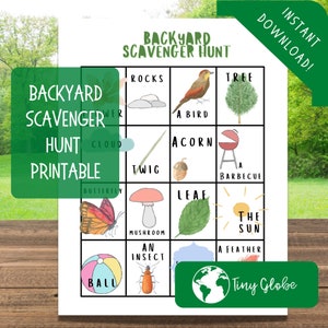 Backyard Scavenger Hunt Printable