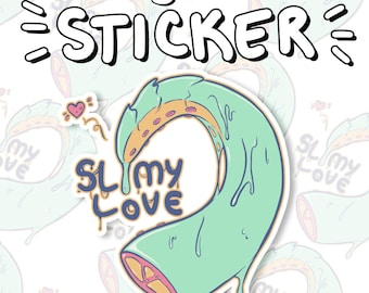 Tentacle Slimy Love monster lover sticker