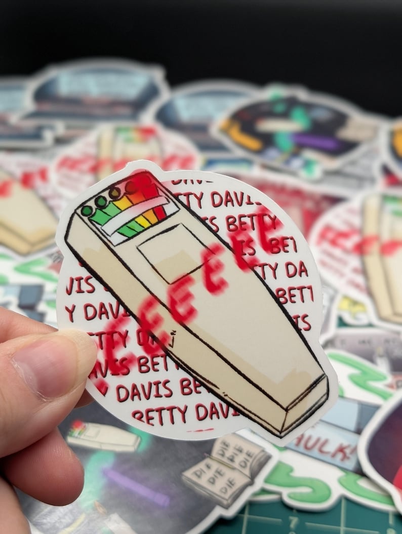 Phasmophobia ghost hunting vinyl stickers gaming game EEEEEEEMF