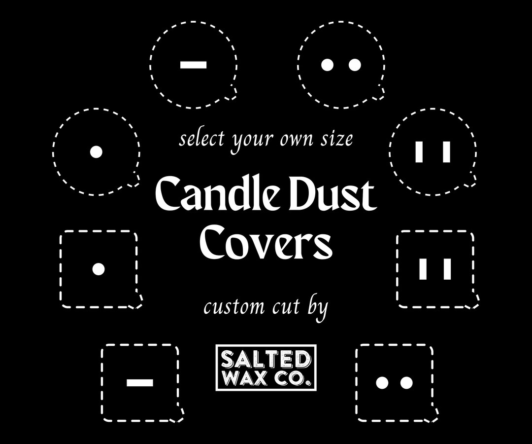 Custom Cut Candle Dust Covers Single & Double Wick Etsy