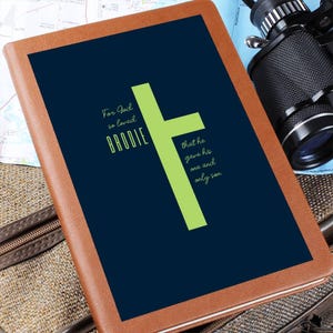 Personalized Journals for Men Christian Gift for Man Notebook for Women Religious Gift Prayer Journal Bible Study Journal Custom Hardcover