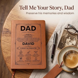 Set di diari personalizzati per i genitori, "Raccontami la tua storia", libri dei ricordi per mamma e papà, regalo di famiglia da parte dei figli. Dad
