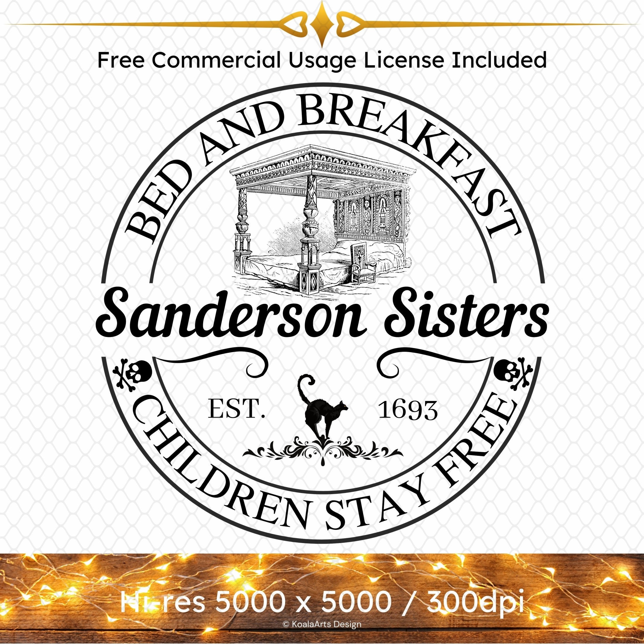 Sanderson Sisters Bed and Breakfast Set 02 Three 3 Designs - Etsy Canada