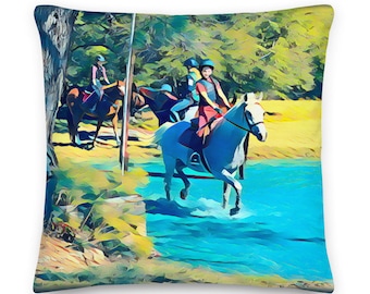 Addy On The Hunt con Shaker, cuscino cavallo, cuscino Pony, cuscino personalizzato, cuscino cavallo personalizzato, regalo di Natale, cuscino cavallo personalizzato