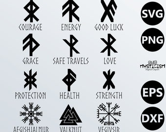 Bindrunes Norse Viking Runes and Symbols SVG Vector Clipart