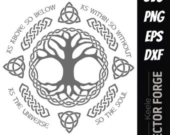 Árvore da Vida - Arquivos Digitais Vetoriais em SVG
