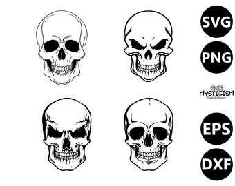 Skulls SVG Vector Digital Art Files