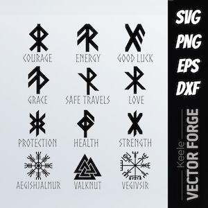 Bindrunes Norse Viking Runes and Symbols SVG Vector Clipart