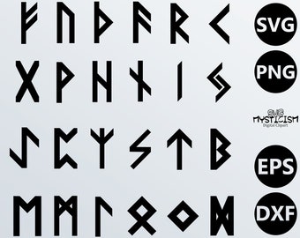 Elder Futhark Norse Viking Runes SVG Vector Clipart