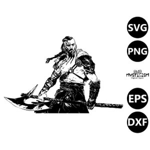 Viking Warrior SVG Vector Digital File