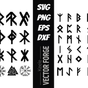 Elder Futhark und Bindrunes Bundle SVG Vektor Bundle