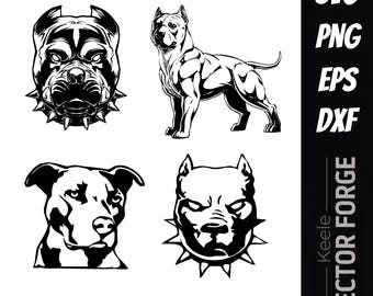 Arquivo digital vetorial SVG de Pitbull americano